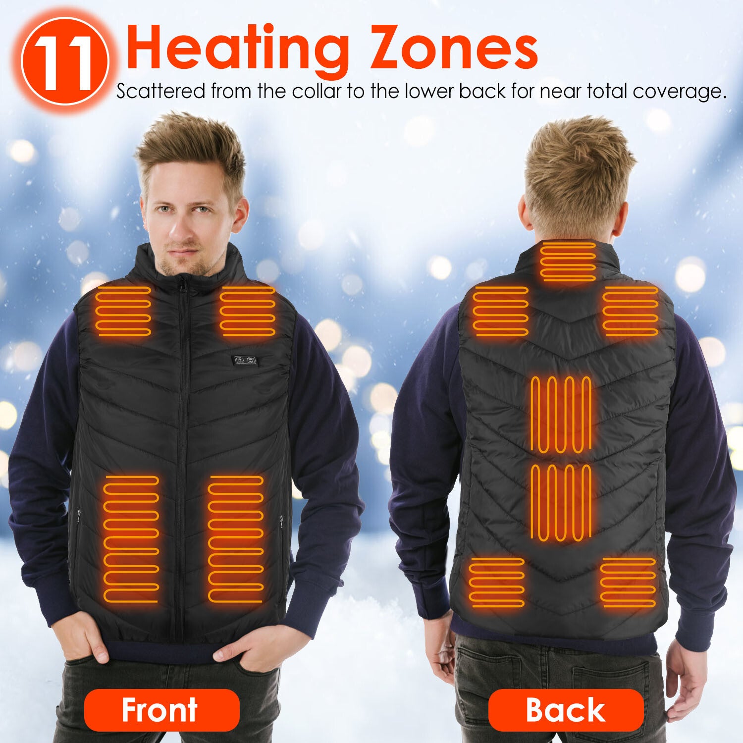 Mens electric heated vest best sale