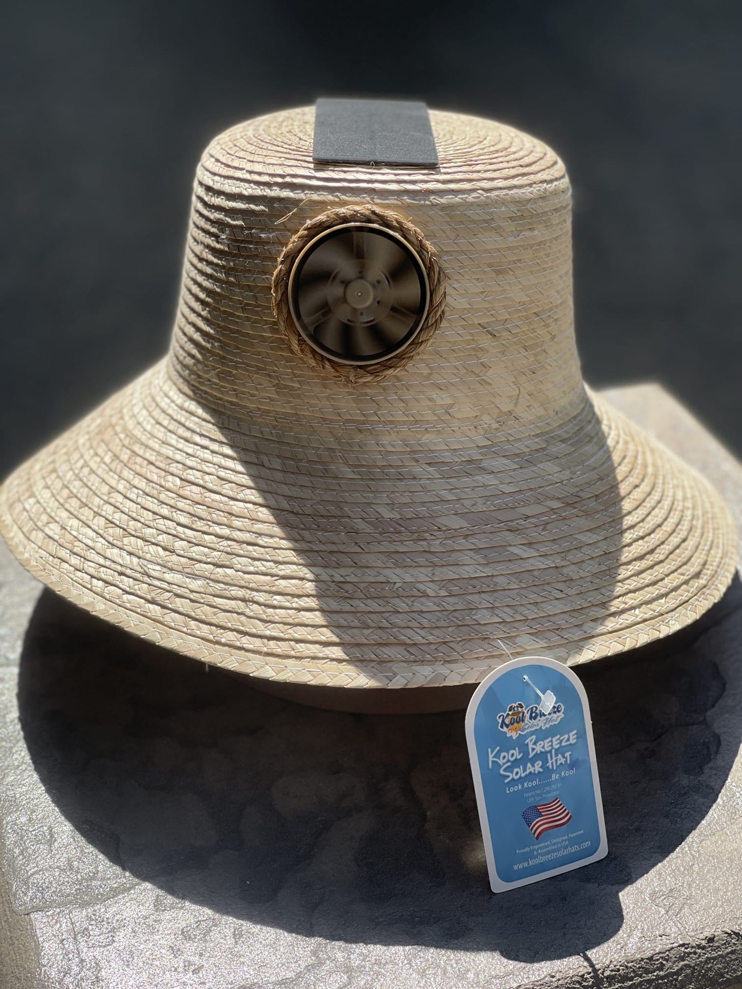 Plain Hadi Solar Hat - Sun Hat with Fan
