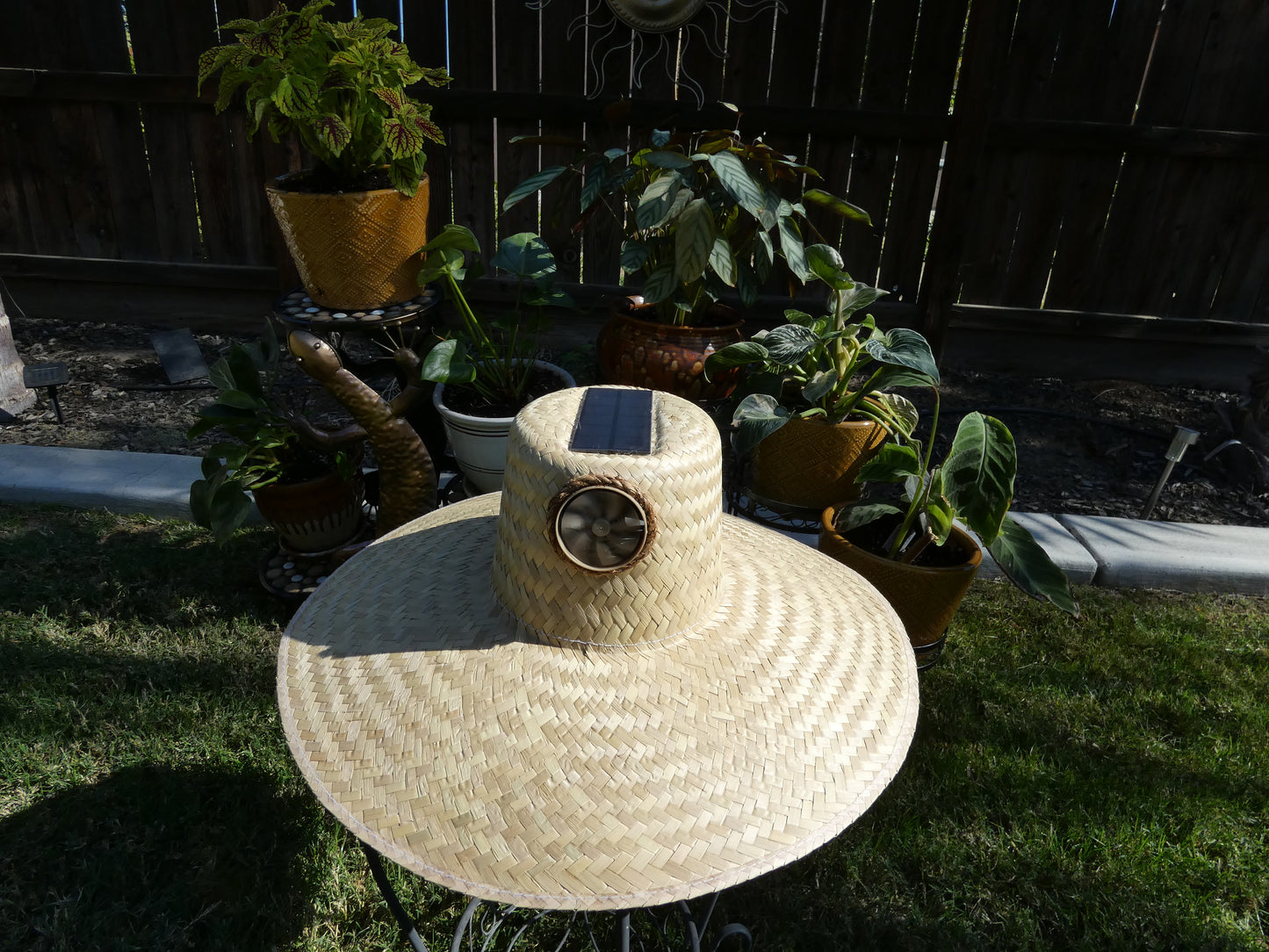 Plain Gardener Solar Hat - Sun Hat with Fan, One Size