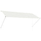 vidaXL Retractable Awning 118.1"x59.1" Cream