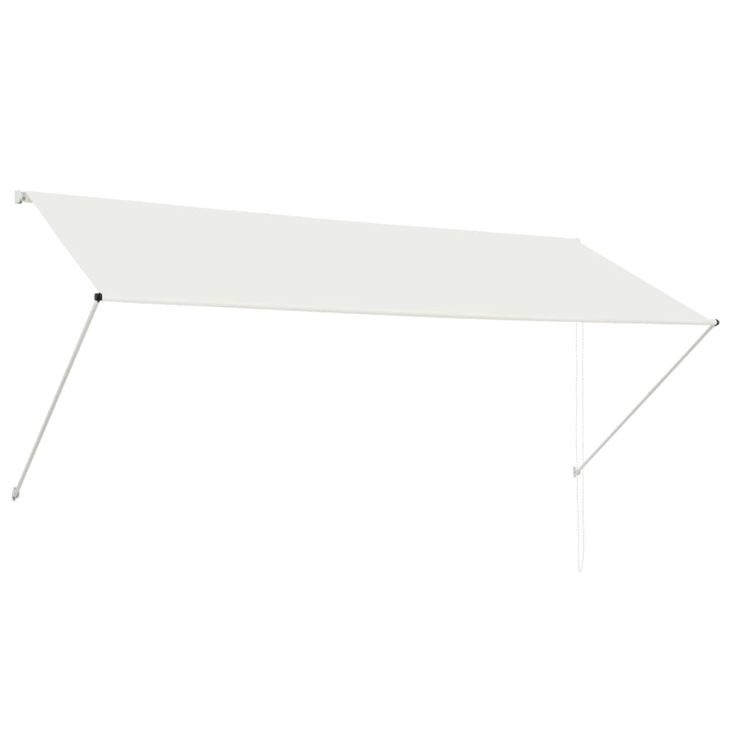 vidaXL Retractable Awning 118.1"x59.1" Cream