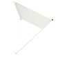 vidaXL Retractable Awning 118.1"x59.1" Cream