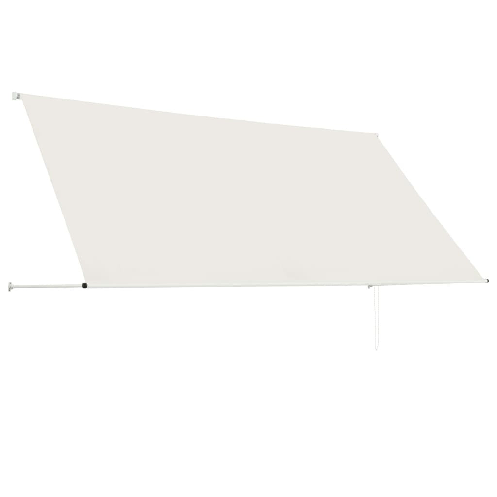 vidaXL Retractable Awning 118.1"x59.1" Cream