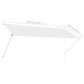 vidaXL Retractable Awning 118.1"x59.1" Cream