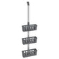 vidaXL Shower Hanger Shelf 11.8" x 5.9" x (26.4"-41.3") Aluminum