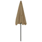 vidaXL Beach Parasol Taupe 78.7"x49.2"