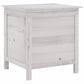 vidaXL Patio Storage Box White 19.7"x19.3"x22.2" Solid Wood Fir