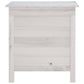 vidaXL Patio Storage Box White 19.7"x19.3"x22.2" Solid Wood Fir