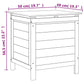 vidaXL Patio Storage Box White 19.7"x19.3"x22.2" Solid Wood Fir