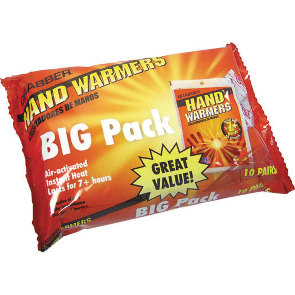 Grabber Hand Warmer Big Pack – 10 Pairs for Long-Lasting Warmth