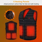 USB Heat Jacket Vest – 3 Heating Levels, 5-Pad Body Warmer for Men & Women, Perfect for Outdoors