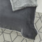 Dark Slate Gray Polyester Knitted Throw Blanket – Solid, Cozy, and Stylish