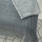 Light Gray Polyester Knitted Plush Throw Blanket – Solid, Cozy, and Stylish