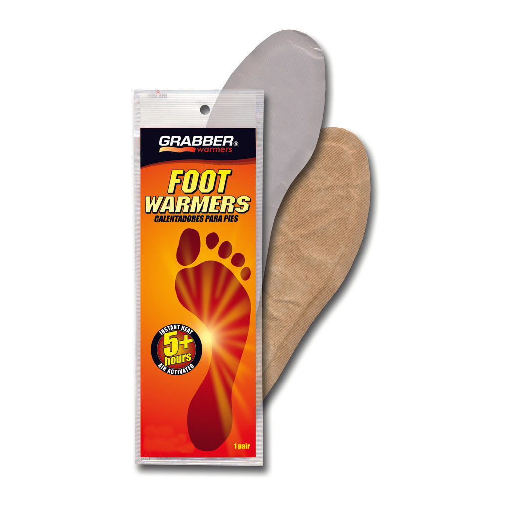 Grabber Insole Foot Warmers – 30 Pairs, Medium/Large for All-Day Warmth