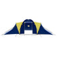 vidaXL Camping Tent Fabric 9 Persons Blue and Yellow