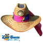 Cowgirl Solar Straw Hat w. Starter Scarf