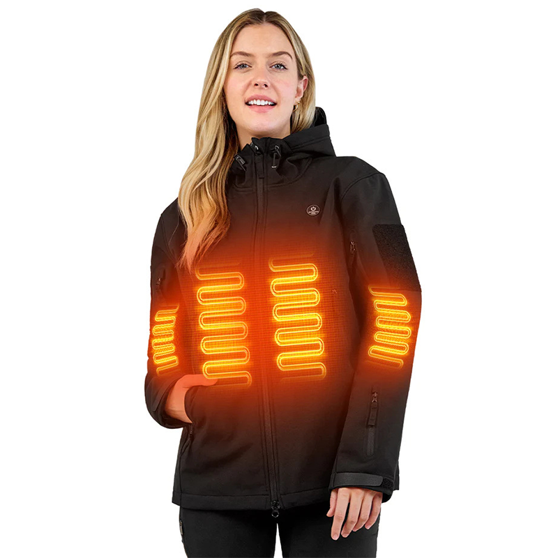 Women’s Heated Jacket – Antarctica Gear Winter Coat with 12V 16000mAh Battery Pack & Soft Shell Hood