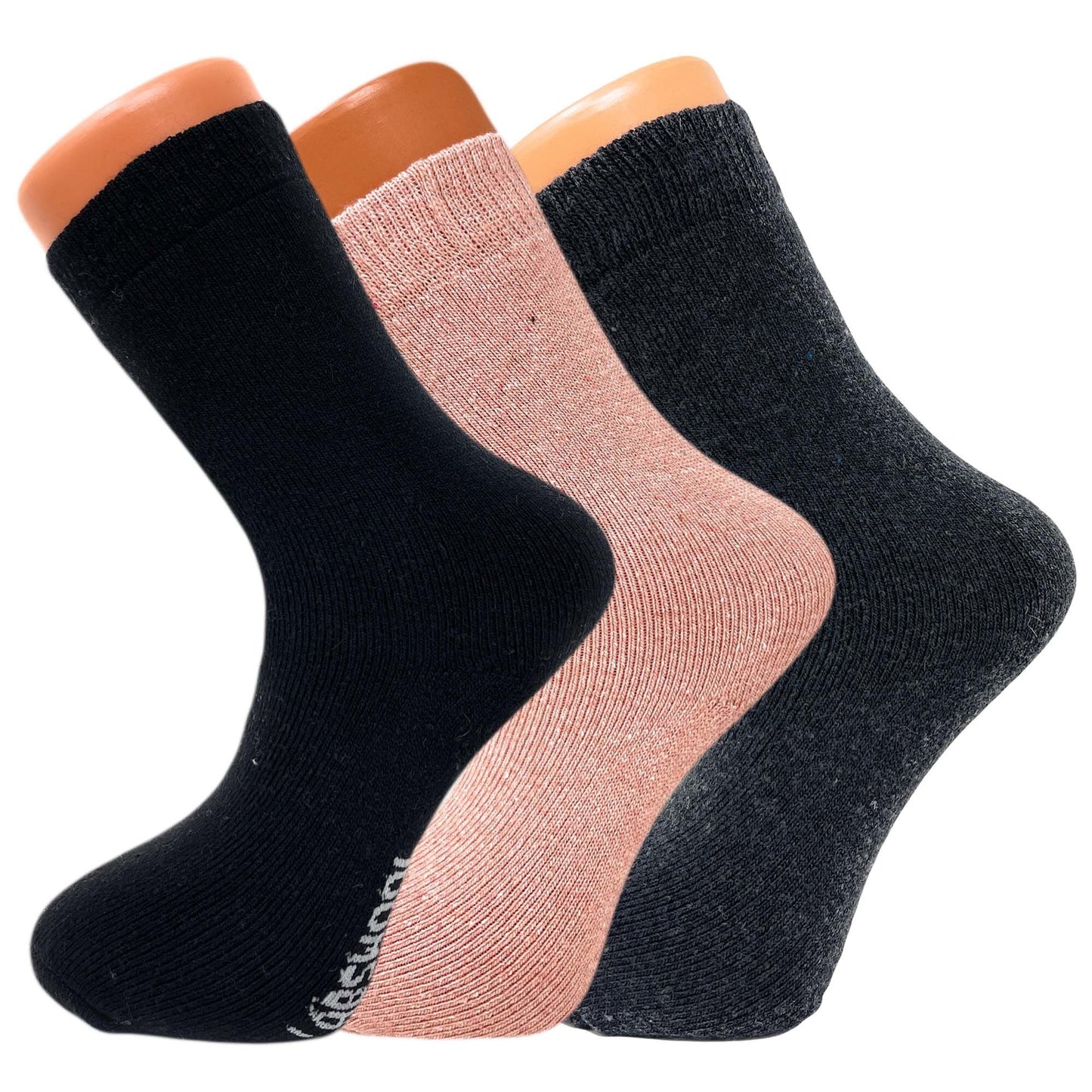 Women Thermal Winter Socks Soft and Cozy Thick Casual Crew Wool Socks 3 Pairs