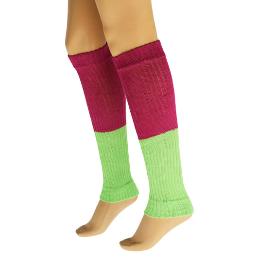 Leg Warmers for Women All Cotton Colorful Soft Knitted Leg Warmer 1 Pair