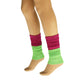 Leg Warmers for Women All Cotton Colorful Soft Knitted Leg Warmer 1 Pair