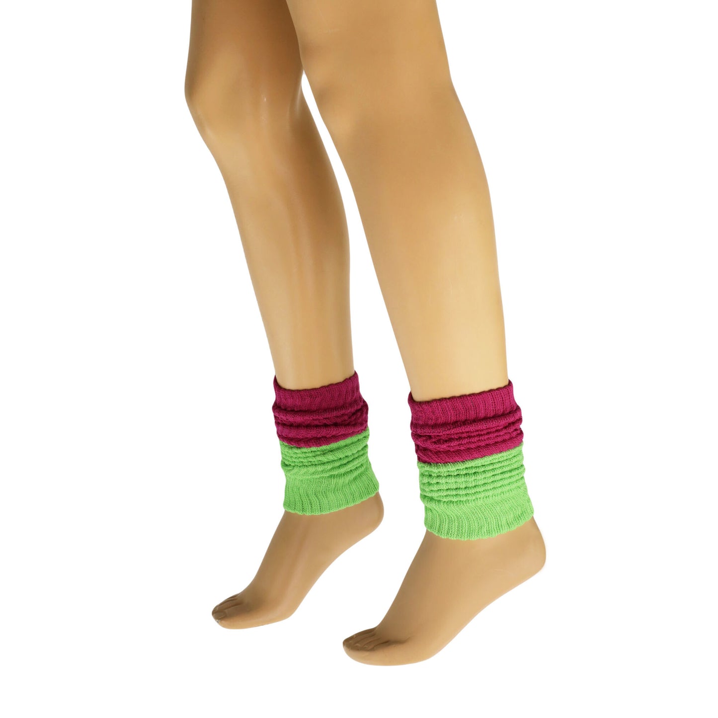 Leg Warmers for Women All Cotton Colorful Soft Knitted Leg Warmer 1 Pair