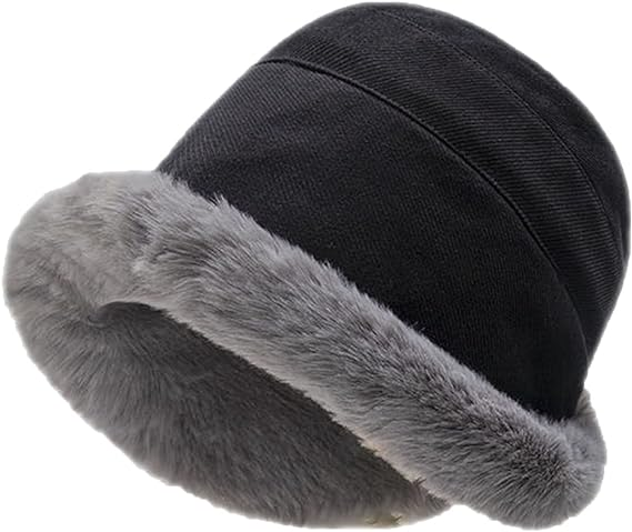 Extraordal Winter Plush Hat – Plus Velvet Thickened Fisherman Bucket Hat for Women