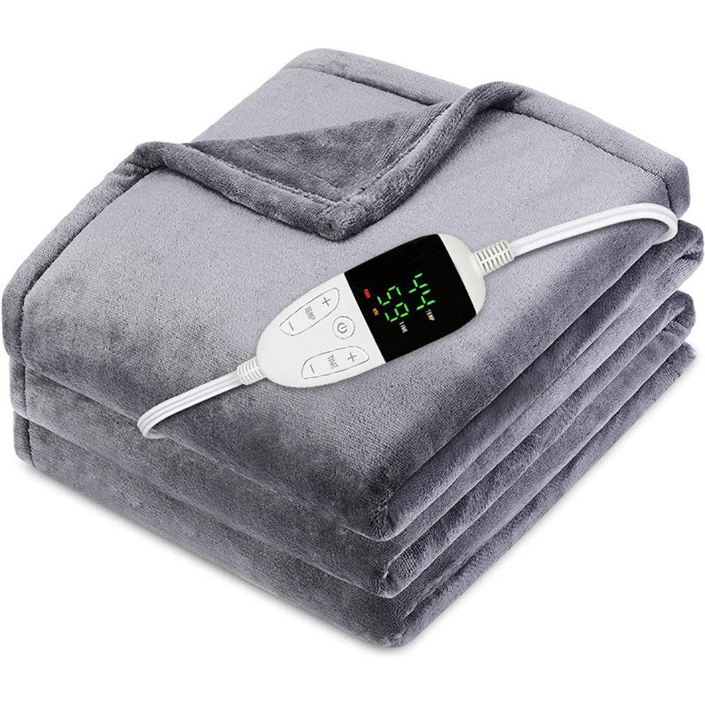 Electric Blanket Heated Throw Digital Controller 10Hour Timer 6 Heat Settings