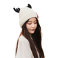 Winter Knitted Hat Deer Beanie Hat Adorable Antler Cap