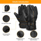 Electric Heated Gloves – USB Plug, Touchscreen, Leather, Windproof for Winter (Unisex)