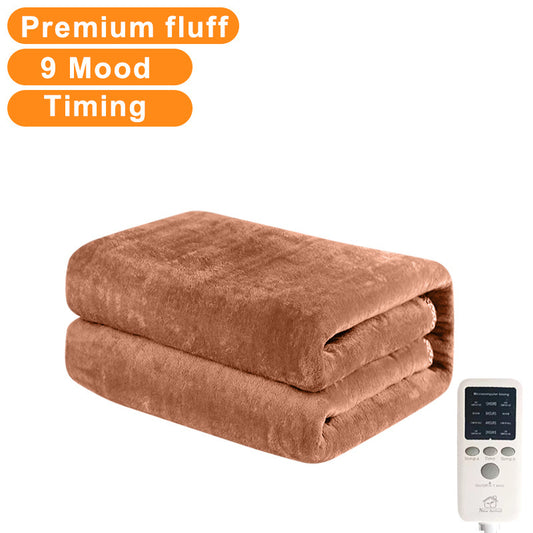 180cm Electric Heated Flannel Blanket – Thicker Double Body Warmer with Thermostat for Winter