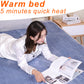 180cm Electric Heated Flannel Blanket – Thicker Double Body Warmer with Thermostat for Winter