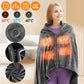 USB Heated Flannel Shawl – Electric Plush Blanket for Winter Cold Protection, Ideal for Home, Office, and Outdoors