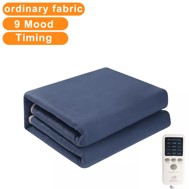 1.8m Electric Heated Flannel Blanket – Thicker Double Body Warmer with Thermostat for Winter