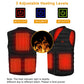 USB Heat Jacket Vest – 3 Heating Levels, 5-Pad Body Warmer for Men & Women, Perfect for Outdoors