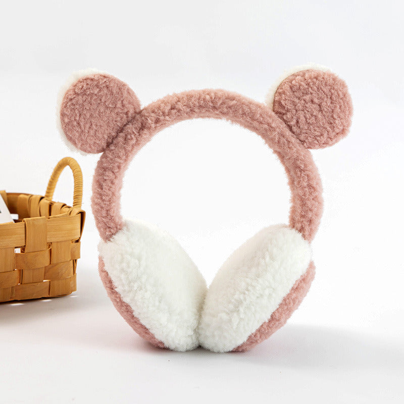 Warm Winter Earmuffs – Cute Plush Earmuffs for Girls, Retractable & Antifreeze