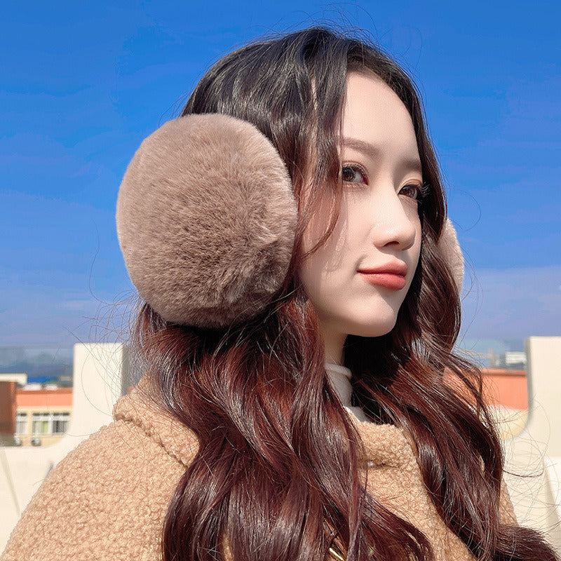 Thick Plush Earmuffs for Women – Winter Ear Warmers, Wind & Cold Protection