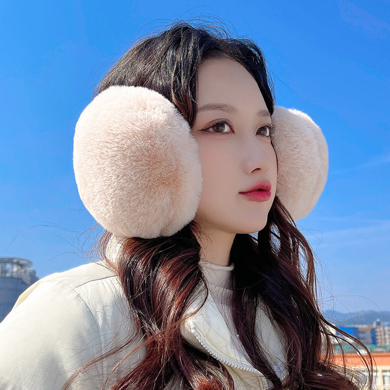 Thick Plush Earmuffs for Women – Winter Ear Warmers, Wind & Cold Protection