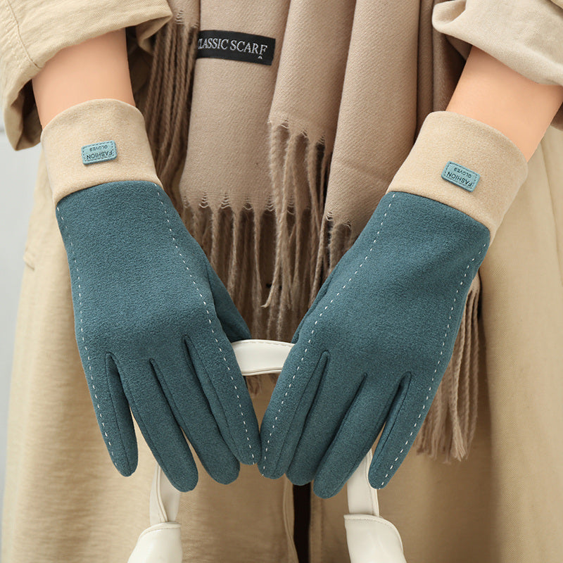 Winter Fleece Gloves – Windproof & Cold-Proof De-Velvet Finger-Pointing Gloves for Warmth