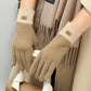 Winter Fleece Gloves – Windproof & Cold-Proof De-Velvet Finger-Pointing Gloves for Warmth