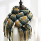 2021 New checked scarf for women in winter; medium length tassel shawl; fashionable street cashmere warm scarf for men