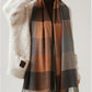 Autumn and winter 2021 warm cashmere tassel shawl plaid star scarf Runge temperament long scarf