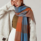 Autumn and winter 2021 warm cashmere tassel shawl plaid star scarf Runge temperament long scarf