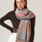 Autumn and winter 2021 warm cashmere tassel shawl plaid star scarf Runge temperament long scarf