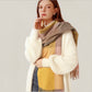 Autumn and winter 2021 warm cashmere tassel shawl plaid star scarf Runge temperament long scarf