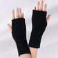 Long Fingerless Gloves Women's Mitten Winter Arm Warmer Knitted Arm Sleeve Fine Casual Soft Girls Goth Clothes Punk Gothic Glove