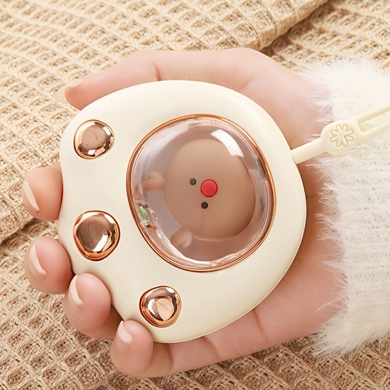 Portable Cat Paw Hand Warmer – Rechargeable, Fast Heating, Cute Winter Warming Device