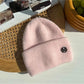 2022 Winter Knitted Hat Ladies Rabbit Fur Beanies Women Outdoor Shopping Warm Winter Hat Fashion Letter M Solid Color Hat Soft