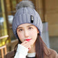 Women's Winter Beanie and Scarf Set - Warm Knitted Skull Cap