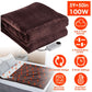 Electric Heated Flannel Throw Heated Blanket with 6 Heat Settings 1-8 Hours Auto off Washable for Home Office Usage 59x50in