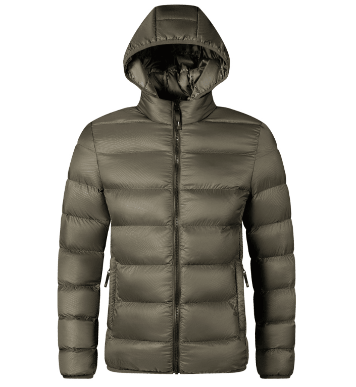 Mens Lightweight Packable Puffer Jacket Hooded Insulated Thermal Winter Jackets